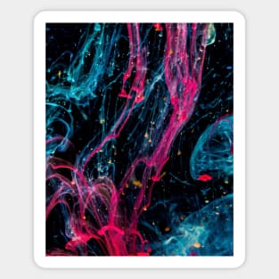 Blue and Pink Underwater Texture Sticker